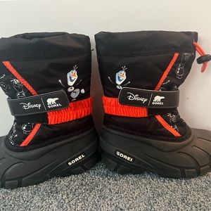 Sorel Kids Disney x Olaf Flurry Frozen 2 Edition Youth Size 3 Winter Snow Boots